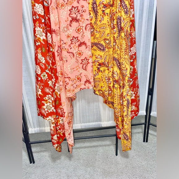 Rocks & Indigo Patchwork Paisley Cottagecore Sharkbite Hem Dress Size XS - Picture 6 of 8